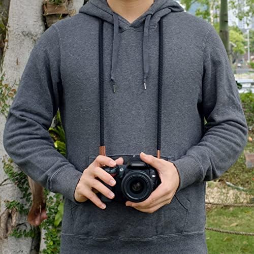 VKO Camera Strap,Soft Rope Camera Neck Strap, Shoulder Strap for DSLR SLR Mirrorless Camera with Round Hole Interface 100cm - Image 3