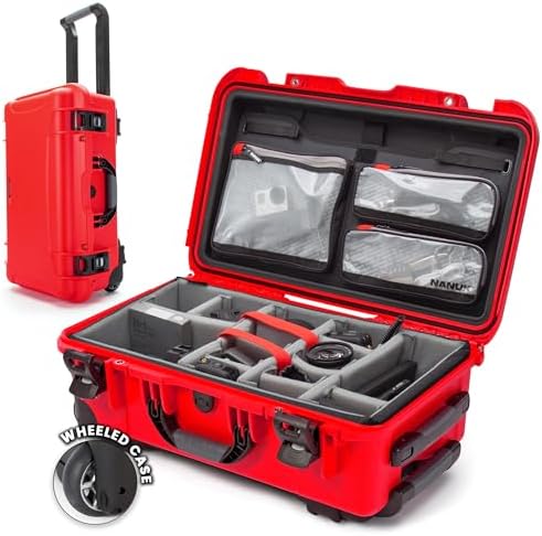 NANUK 935 Pro Photo Kit Camera Case, Waterproof Wheeled Hard Case, Carry-On by NANUK