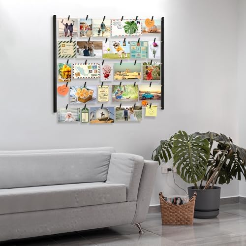 Love-KANKEI Picture Frames Collage Wall Decor Display,Solid Wood,Black - Image 3