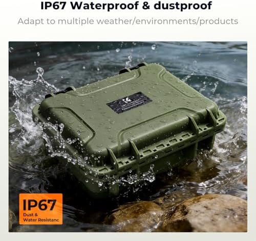 K&F CONCEPT Waterproof Hard Case, IP67 Protective Case with Pre-Scored Foam - Image 2