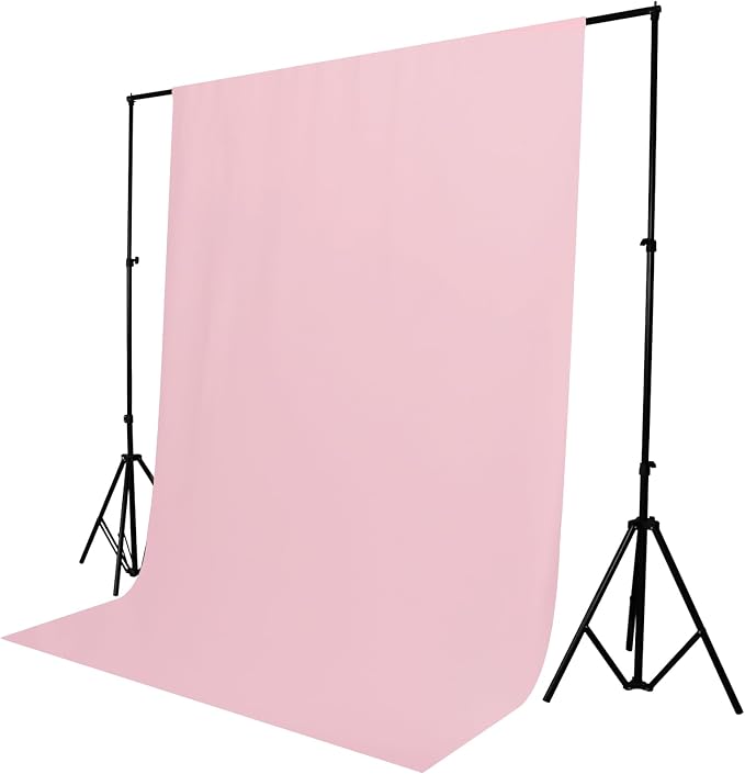 TRLYC Pink Photography Backdrops 5x7 FT Seamless Background for Studio | Pink Backdrop for Photoshoot Video Backgrounds Screen Party Wrinkle-free Polyester Non-Glare Rod Pocket Easy Setup - Image 5