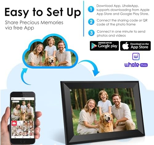 Uhale 10.1 inch WiFi Touch Screen Digital Picture Frame A Gift for an Elder - Image 6