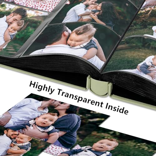 Photo Album 4x6 Pictures 600 Pockets Linen Cover Gray Blue - Image 4