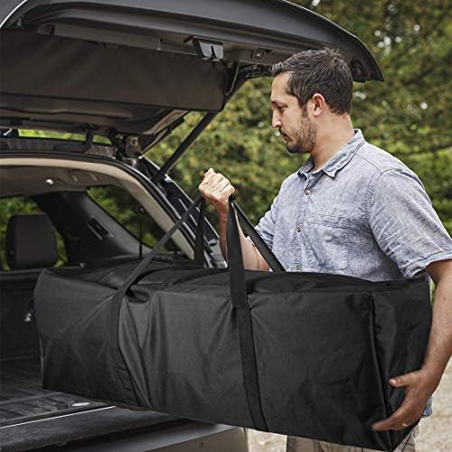 Sports Duffle Bag - Extra Large Travel Duffel Luggage Bag with Upgrade Zipper, Sturdy & Water Resistant, Black (Black 47inch) - Image 2