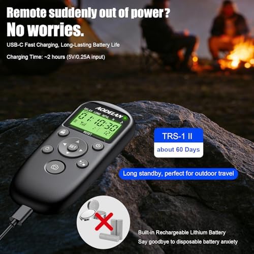 Rechargeable Intervalometer Timer Shutter Release Remote with LCD Screen - Image 5