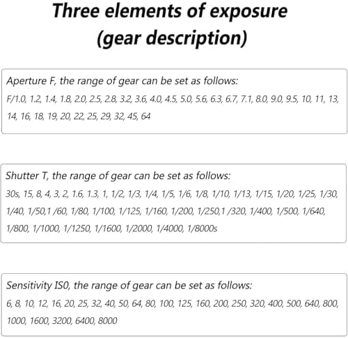 Adjustment Camera Light Meter, Light Meter Camera Photometer Photography Set, Hot Shoe/Cold Shoe Mounting, ISO6~8000, F1.0~F64 and 30s~1/8000s Adjustable, for Film Photography - Image 2