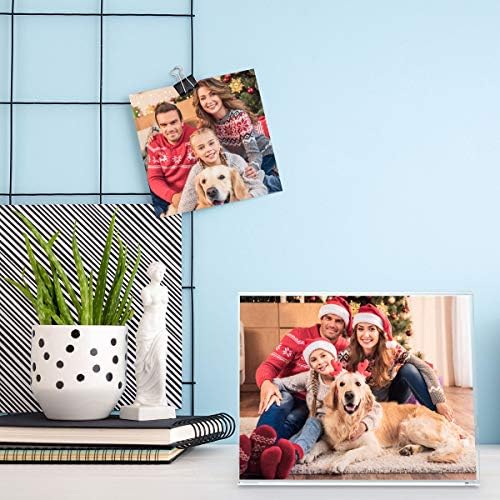 NIUBEE Acrylic Sign Holder 8.5 x 11 Horizontal L-Shape Flyer Stand 6 Pack - Image 7
