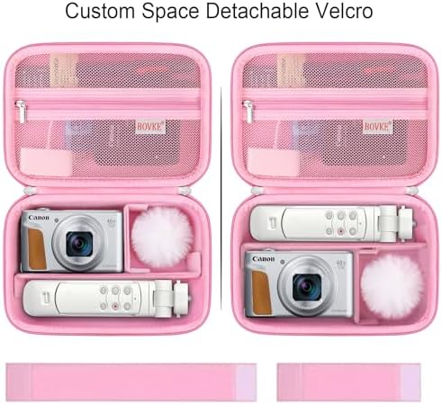 BOVKE Case for Canon G7X Mark III II/PowerShot SX740 SX730 Camera, Pink - Image 3