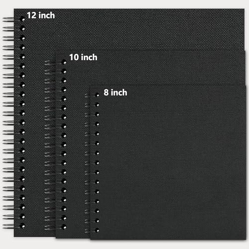 Vienrose Scrapbook Album,40 Pages,10x10 Inch,Tulip Black - Image 5