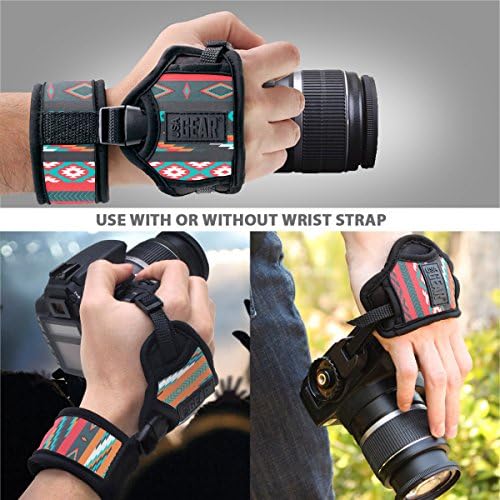 USA Gear DualGRIP Professional Grip Camera Hand Strap with Neoprene Design and Metal Plate - Compatible with Canon, Fujifilm, Nikon, Sony, and more DSLR, Mirrorless, Point & Shoot Cameras (Southwest) - Image 6