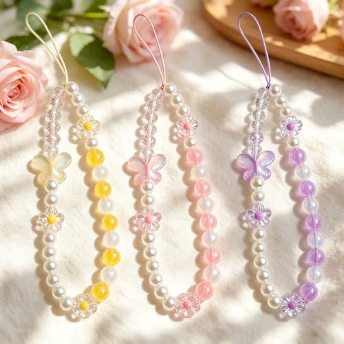 Phone Charm Beaded Camera Wrist Strap Cute Chain Lanyard Wristlet - Image 2