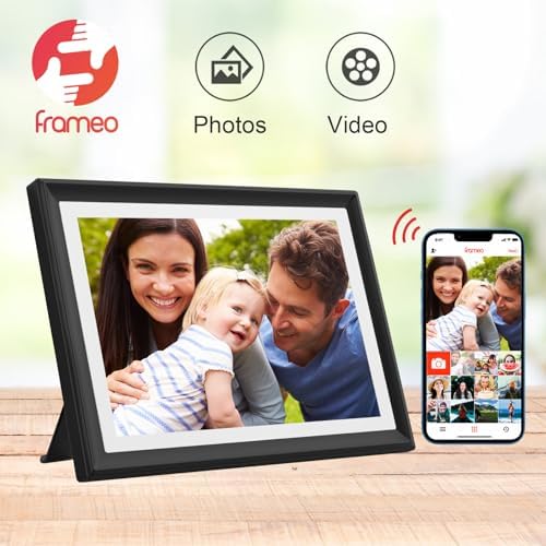 32GB FRAMEO 10.1 Inch WiFi Digital Photo Frame, 1280x800 HD IPS LCD Touch Screen, Auto-Rotate Portrait and Landscape, 32GB Storage, Share Moments Instantly via Frameo App from Anywhere - Image 3