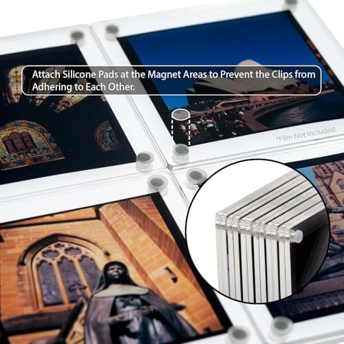 Premium Acrylic Magnetic Reversal Film Holders, 6 Packs Archival Storage High Transparency Display Holder for Reversal Film 6X6 - Image 5