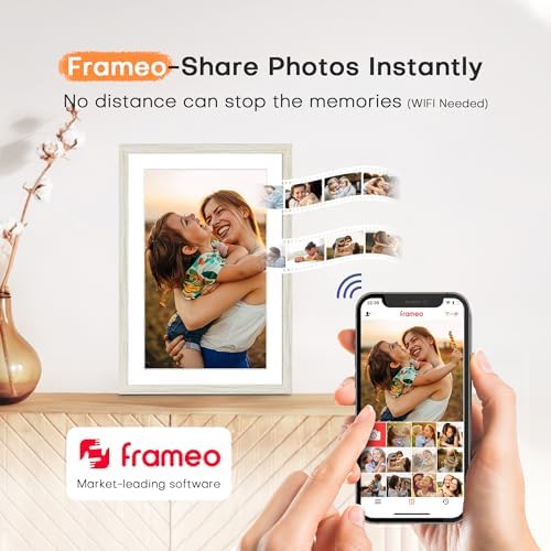 10.1'' Digital Picture Frame, 32GB Frameo Electronic Photo Frame WiFi - Image 3