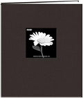 Pioneer MB-811CBFBLK 8 1/2 Inch by 11 Inch Postbound Fabric Frame Cover Memory Book, Deep Black by PioneerPhotoAlbums