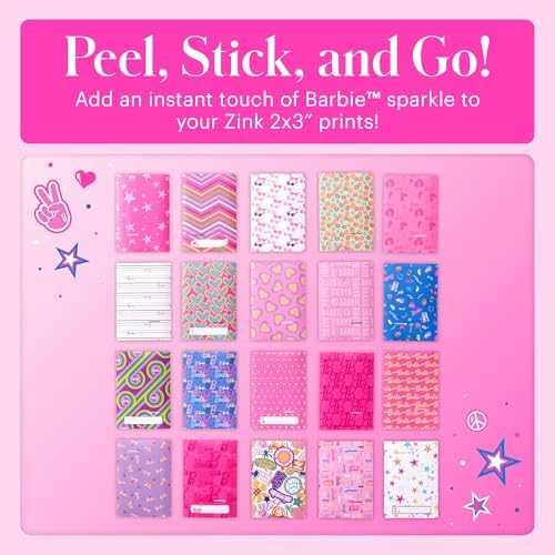 Kodak x Barbie Step Slim Wireless Instant Portable Photo Mobile Printer Gift Bundle (Signature Style)+ Barbie Camera Case, Photo Album, Sticker & Hanging Frames, 50 Stickers + Zink Paper (20 Sheets) - Image 5