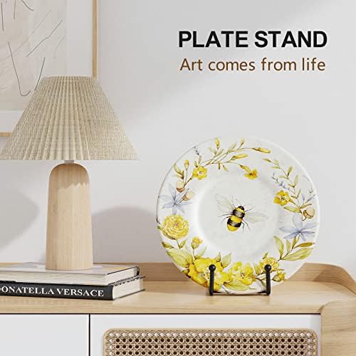 3 Pack 6 Inch Plate Stands for Display - Metal Picture Stand Plate Holder - Image 3