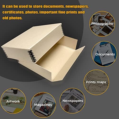 Golden State Art, Archival Storage Box, Tan-8.5x11x3 Inch, Pack of 2 - Image 6