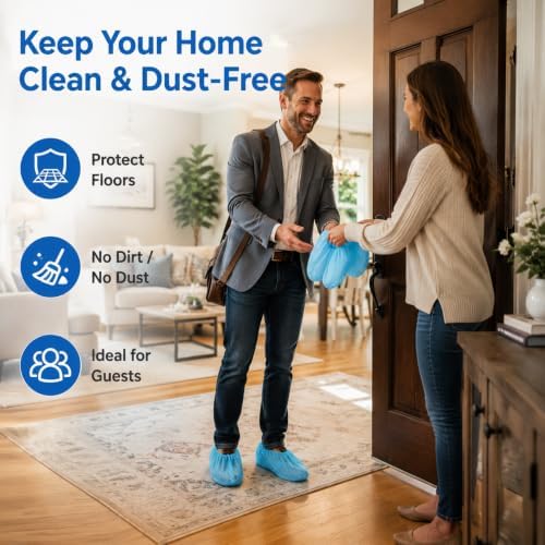 X-Large Disposable Boot Covers Non Slip Clean Home Shoe Covers - Image 3