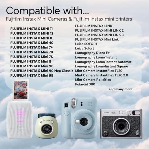 Fujifilm Instax Mini Instant Film, 100 Sheets – White Daylight ISO 800 for Instax Mini 13, 12, 11, 41 Cameras –Bundeld with The Tudak Store Microfiber Cleaning Cloth - Image 3