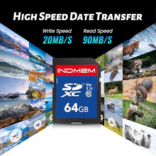 SD Card 64GB, 8-Pack UHS-I Class 10 MLC Flash Memory Card, High-Speed Secure Digital Cards for Cameras, Trail Camera DSLR, Action Cams - Reliable Storage - Image 6