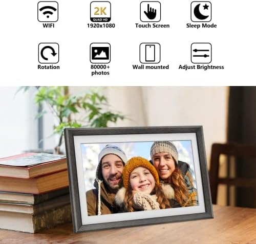FRAMEO 15.6 Inch 32GB WiFi Large Digital Photo Frame 1920 * 1080 IPS FHD Touch Screen Smart Digital Picture Frame, Wall Mountable, Auto-Rotate,Share Moments Instantly via Frameo App from Anywhere - Image 3