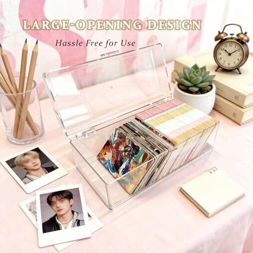 2x3 Photo Storage Box Clear Acrylic Organizer for Kpop & Instax Mini - Image 4