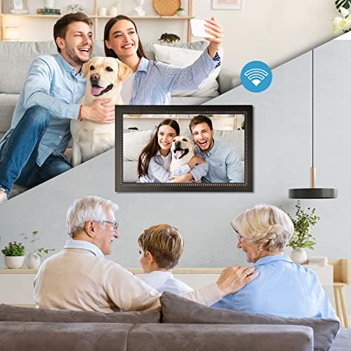Digital Picture Frame 15.6 Inch Large Digital Photo Frame with 1920 * 1080 IPS Full HD Touchscreen, Humblestead 32GB WiFi Smart Frame Share Photos and Videos via AiMOR App, Wall Mountable - Image 2