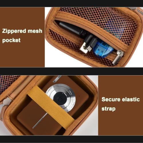 ALKOO Digital Camera Case for CAMKORY/Pouch for KODAK Pixpro, Dark Brown - Image 6