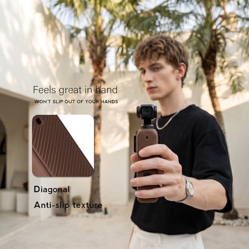 Silicone Case for DJI Osmo Pocket 3 / Xtra Muse, Coffee Brown - Image 6