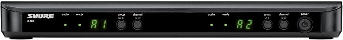Shure BLX188/CVL UHF Wireless Microphone System - Perfect for Interviews, Presentations, Theater - 14-Hour Battery Life, 300 ft Range | Includes (2) Lavalier Mics, Dual Channel Receiver | H8 Band - Image 2