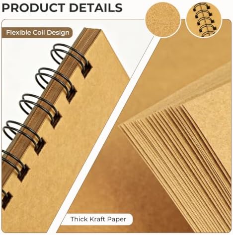 12x12 Scrapbook Album, 50 Pages Hardcover DIY Photo Memory Book - Image 4