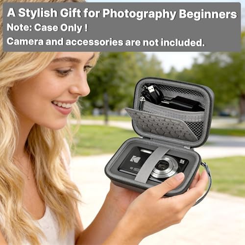 Comecase Digital Camera Case for KODAK PIXPRO FZ55 FZ45 FZ53 FZ43,Dark Grey - Image 7