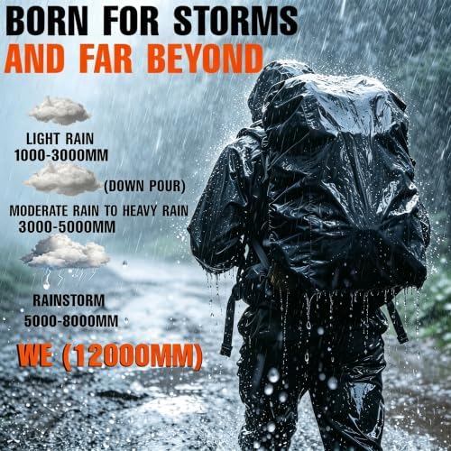 Joy Walker 12000mm Waterproof Backpack Rain Cover for Hiking Camping Travel - Image 3