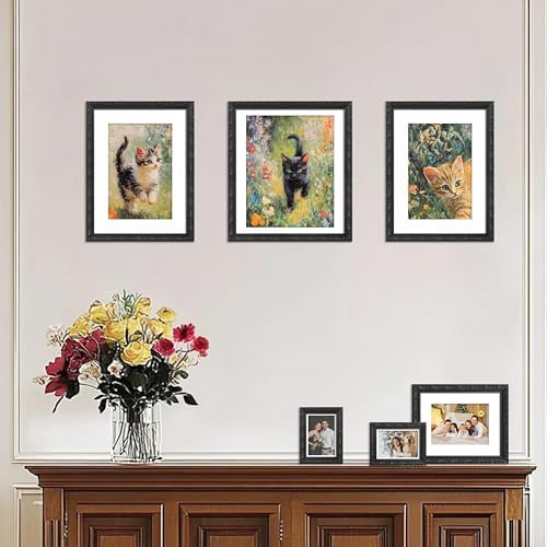 VIOLABBEY 14x16 Picture Frame Black, Ornate Vintage Photo Frame - Image 5