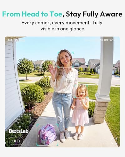 BOTSLAB Doorbell Camera Wireless, 2K Head-to-Toe View, No Subscription - Image 2