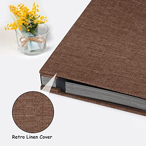 Zesthouse Photo Album Self Adhesive Pages, 60 Pages Magnetic Scrapbook Albums with Sticky Page, Photos Album Holds 8x10 & 5X7 & 4x6 & 6x8 & 3x5, Large Picture Book Ideal Gift for Family Wedding Baby - Image 4