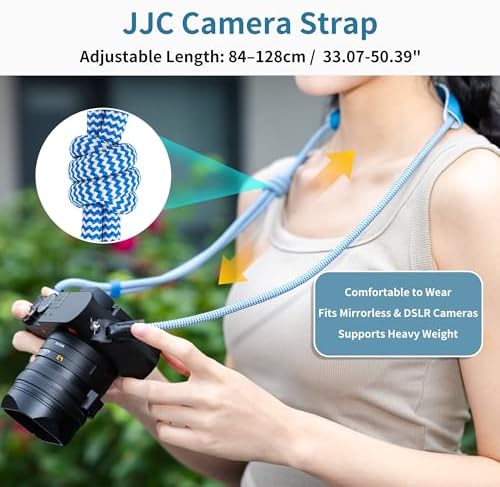50.4''/128CM Adjustable Vintage Camera Neck Strap with Shoulder Leather Pad - Image 6