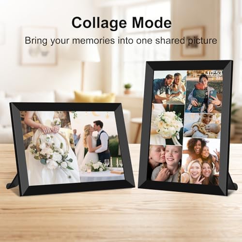 32GB FRAMEO 10.1 Inch Smart WiFi Digital Photo Frame 1280x800 IPS LCD Touch Screen, Auto-Rotate Portrait and Landscape, Built in 32GB Memory, Share Moments Instantly via Frameo App from Anywhere - Image 6