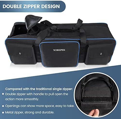 YOREPEK 30.5" Heavy Tripod Carrying Case Bag with 2 Padding Protective Pads - Image 7