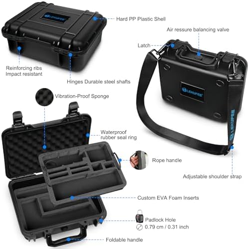 Lekufee Waterproof Carrying Case for Insta360 X5, Insta360 X4 Air, Insta360 X4, Insta360 X3 Camera and Other Accessories(Case Only) - Image 3