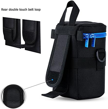 JJC Deluxe Lens Case Pouch Bag for Camera Lens Below 3.9" x 6.5"(D x L) - Image 5