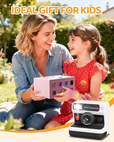CalineGam Kids Instant Print Camera, 1080P HD Dual Lens with 32GB Card | 2.4" Screen Kids Camera with 3 Paper Rolls, 16X Zoom, Christmas Birthday Gifts for Girls and Boys Age 3-12 - Image 7