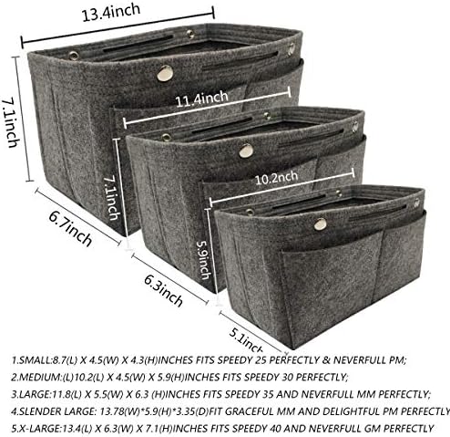 LEXSION Purse Organizer Insert Multi Pocket Bag Organizer Shaper - Image 7
