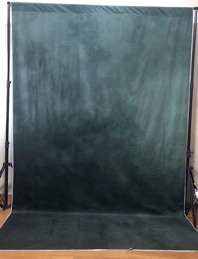 Kate 5×7ft Dark Green Portrait Backdrop Abstract Muslin Background for Photography Headshot Microfiber Photo Studio Props - Image 3