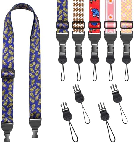 FIEIL Pineapple Shoulder Strap, Adjustable Camera Strap with 2 Sets of Quick-Release Buckles, Comfortable Neck Strap for iPad, Tablet, Camera, Laptop, Binocular, Luggage Bag by FIEIL