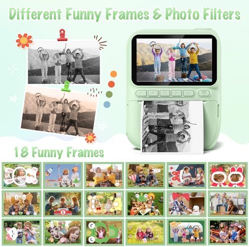 Kids Camera Instant Print, 3.0" HD 32MP 1080P Toddler Digital Camera - Image 5