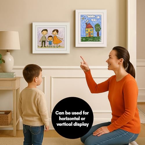 Americanflat 8.5x11 Changeable Kids Art Frame - White - Image 5