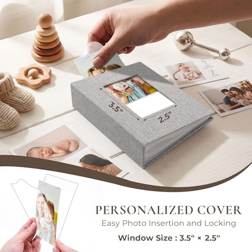 Vienrose 4x6 Small Photo Album, 2 Pack, 100 Photos, Grey - Image 3