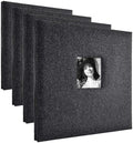 MCS Expandable 10-Page Glitter Scrapbook Album with Photo Opening Cover and 12 x 12 Inch Pages, 13.5 x 12.5 Inch, Black Diamond |(Pack of 4) by MCSIndustriesInc